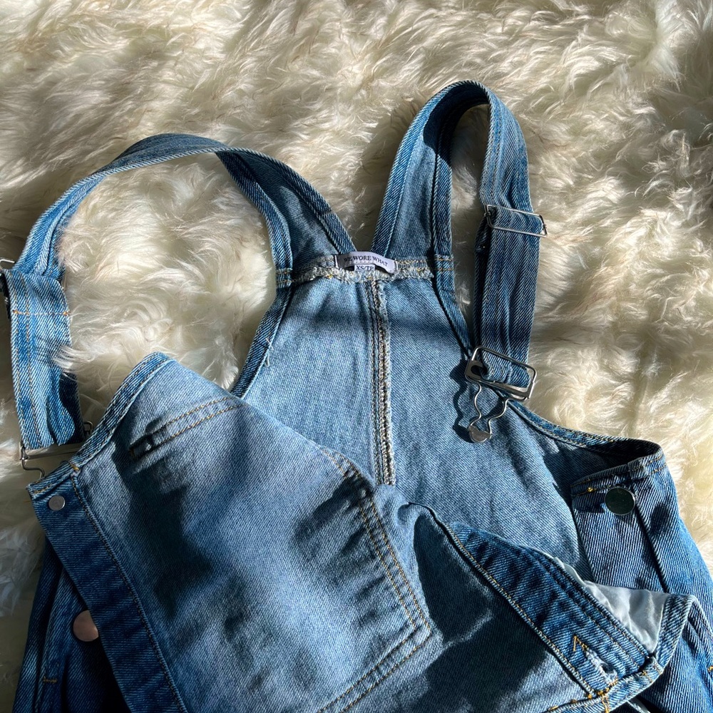 WWW Skinny Denim Overalls